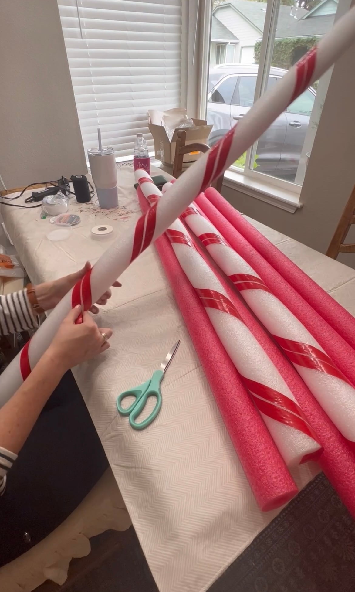 Pool Noodles Pattern DIY Pool Noodle Peppermints - Sunrise Valley Farm Co