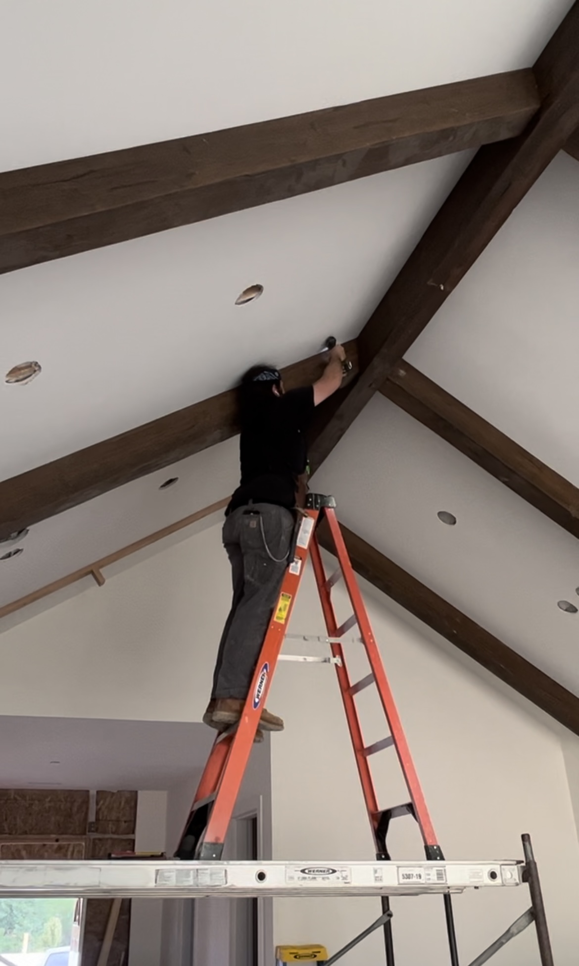 Adding Character With Faux Wood Beams From Az Faux Sunrise Valley Farm Co