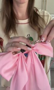 DIY Bow Garland: Create an Anthropologie-Inspired Satin Bow Garland for